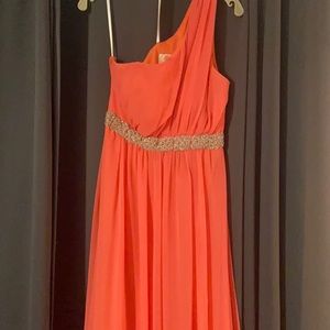 , one shoulder strap, no stains, no rips, beautiful salmon color, size M
